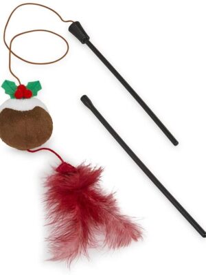 Petface Christmas Festive Fun Pudding Cat Teaser