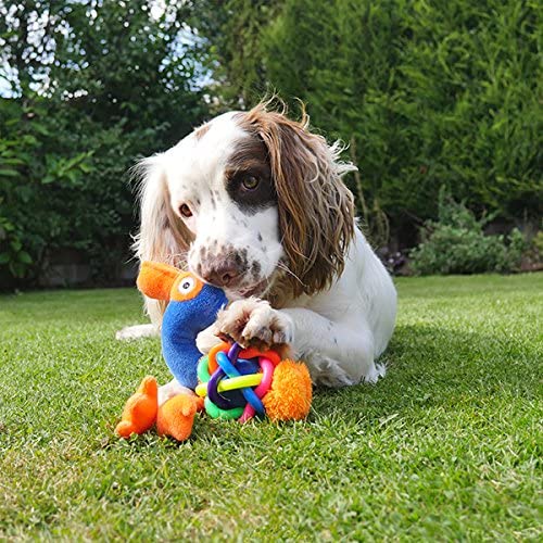 Rosewood Tough Multi Texture Flamingo Dog Toy - Image 2