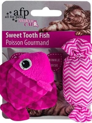 ALL FOR PAWS Modern Cat Sweet Tooth Fish Catnip Toy, 1 kg