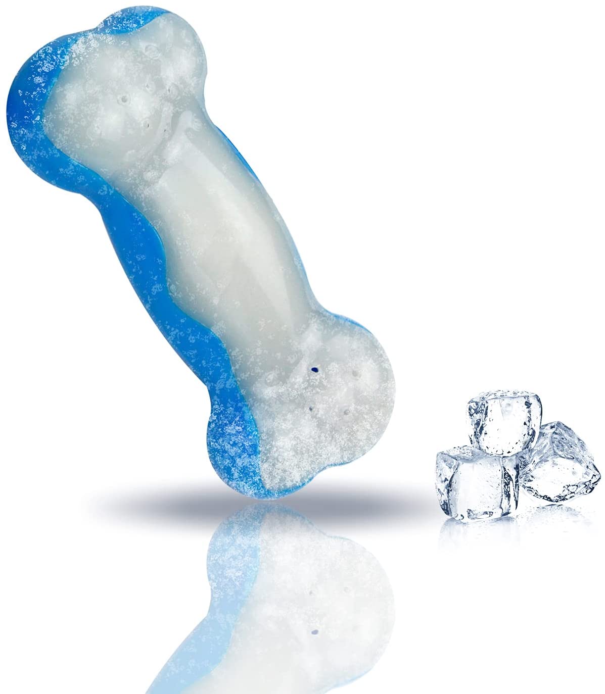 ALL FOR PAWS Chill Out Cooling Dog Toy Frozen Summer Cool Ice Bone Chew Toy Hydration Refreshing Fetch Bone - Large - Image 2