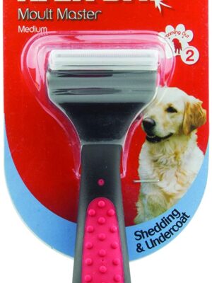 Mikki Dog, Cat, Puppy Grooming Shedding Tool Moult Master Brush Blade for Small, Medium Pets
