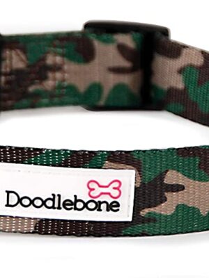 Doodlebone Bold Dog Collar, Camo, X-Small
