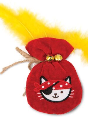 Catit Play Pirates Gold Pouch Catnip Toy