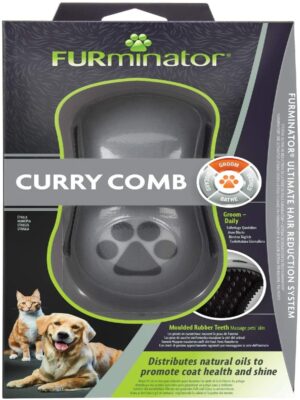 FURminator Curry Comb for Cats and Dogs
