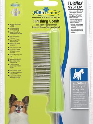 FURminator Dog Grooming Comb Head FURflex, Finishing Comb to Remove Tangles and Debris for All Dogs