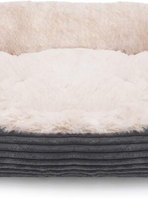 Rosewood Jumbo Cord/Plush Dog Bed