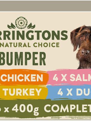 Harringtons Grain Free Wet Dog Food Mixed Flavours 16x400g
