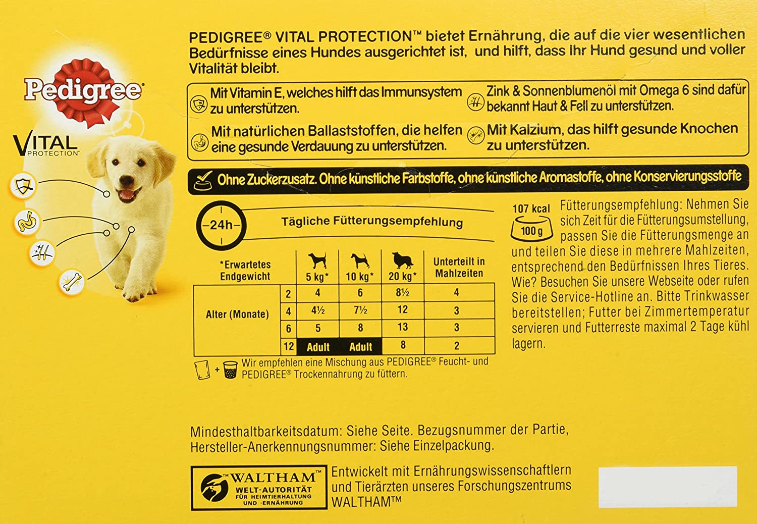Pedigree Vital Protection dog food with chicken and lamb in jelly, 48 bags (4 x 12 x 100g) - Image 2