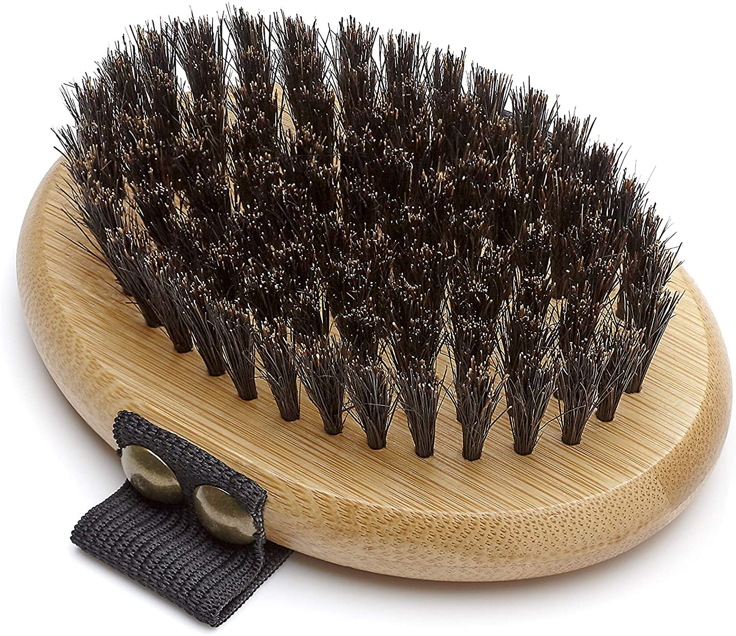 Mikki Bamboo Bristle Palm Brush for Gentle Grooming, for Dog, Cat, Puppy with Short Hair Smooth Coats, Handmade from Natural Sustainable Bamboo - Image 2